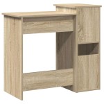 vidaXL Birou cu rafturi, stejar sonoma, 84x40x78 cm, PAL vidaXL Birou cu rafturi, stejar sonoma, 84x40x78 cm, PAL
