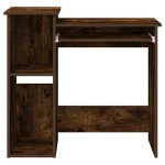 vidaXL Birou cu rafturi, stejar fumuriu, 84x40x78 cm, lemn compozit vidaXL Birou cu rafturi, stejar fumuriu, 84x40x78 cm, lemn compozit