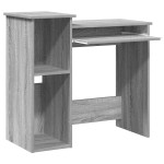 vidaXL Birou cu rafturi, gri sonoma, 84x40x78 cm, lemn compozit vidaXL Birou cu rafturi, gri sonoma, 84x40x78 cm, lemn compozit