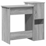 vidaXL Birou cu rafturi, gri sonoma, 84x40x78 cm, lemn compozit vidaXL Birou cu rafturi, gri sonoma, 84x40x78 cm, lemn compozit