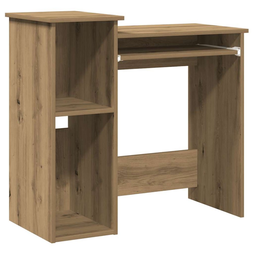 vidaXL Birou cu rafturi stejar artizanal 84x40x78 cm, lemn prelucrat