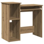 vidaXL Birou cu rafturi stejar artizanal 84x40x78 cm, lemn prelucrat vidaXL Birou cu rafturi stejar artizanal 84x40x78 cm, lemn prelucrat