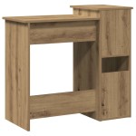 vidaXL Birou cu rafturi stejar artizanal 84x40x78 cm, lemn prelucrat vidaXL Birou cu rafturi stejar artizanal 84x40x78 cm, lemn prelucrat