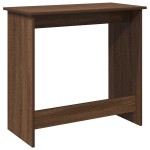 vidaXL Birou Stejar maro 80x40x75 cm Lemn prelucrat