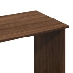 vidaXL Birou Stejar maro 80x40x75 cm Lemn prelucrat