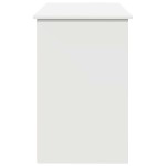 vidaXL Birou, alb, 102x50x75 cm, lemn prelucrat