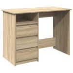 vidaXL Birou, stejar sonoma, 102x50x75 cm, lemn compozit