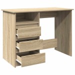 vidaXL Birou, stejar sonoma, 102x50x75 cm, lemn compozit