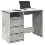 vidaXL Birou, gri beton, 102x50x75 cm, lemn compozit vidaXL Birou, gri beton, 102x50x75 cm, lemn compozit