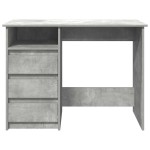 vidaXL Birou, gri beton, 102x50x75 cm, lemn compozit vidaXL Birou, gri beton, 102x50x75 cm, lemn compozit