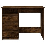 vidaXL Birou, stejar afumat, 102x50x75 cm, lemn compozit