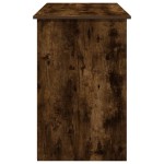 vidaXL Birou, stejar afumat, 102x50x75 cm, lemn compozit