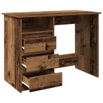 vidaXL Birou din lemn vechi 102x50x75 cm din lemn prelucrat