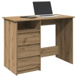vidaXL Birou, stejar artizanal, 102x50x75 cm, lemn compozit vidaXL Birou, stejar artizanal, 102x50x75 cm, lemn compozit