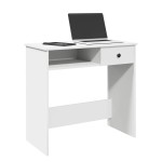 vidaXL Birou, alb, 80 x 40 x 75 cm, PAL