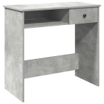 vidaXL Birou, gri beton, 80 x 40 x 75 cm, PAL