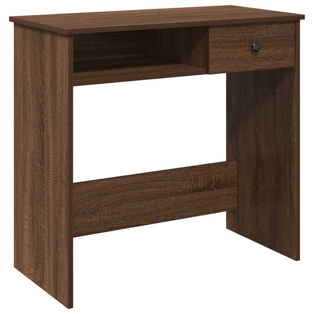 vidaXL Birou Stejar maro 80x40x75 cm Lemn prelucrat