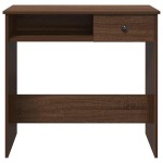 vidaXL Birou Stejar maro 80x40x75 cm Lemn prelucrat