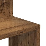 vidaXL Raft perete pentru colț lemn vechi 32x32x127,5cm lemn prelucrat
