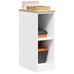 vidaXL Dulap depozitare garaj alb 30x51x85 cm lemn masiv de pin vidaXL Dulap depozitare garaj alb 30x51x85 cm lemn masiv de pin