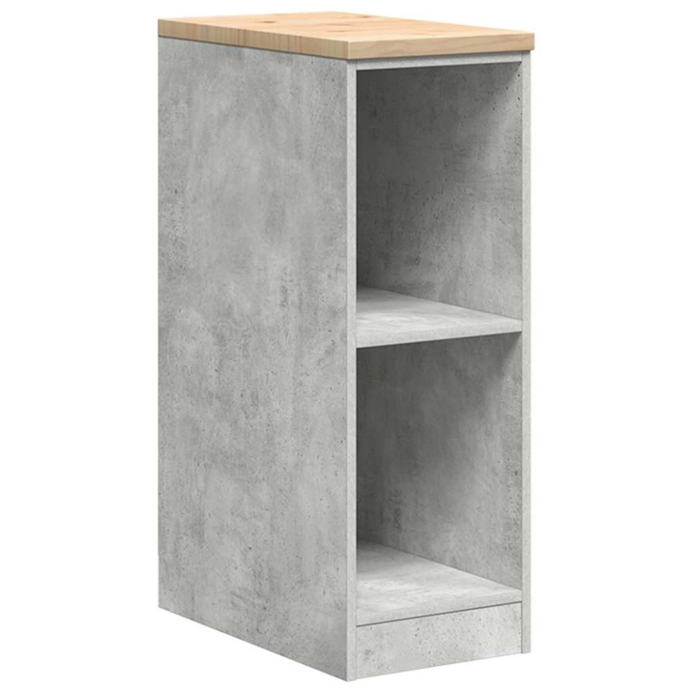 vidaXL Dulap depozitare garaj Beton Gri 30x51x85 cm lemn masiv de pin