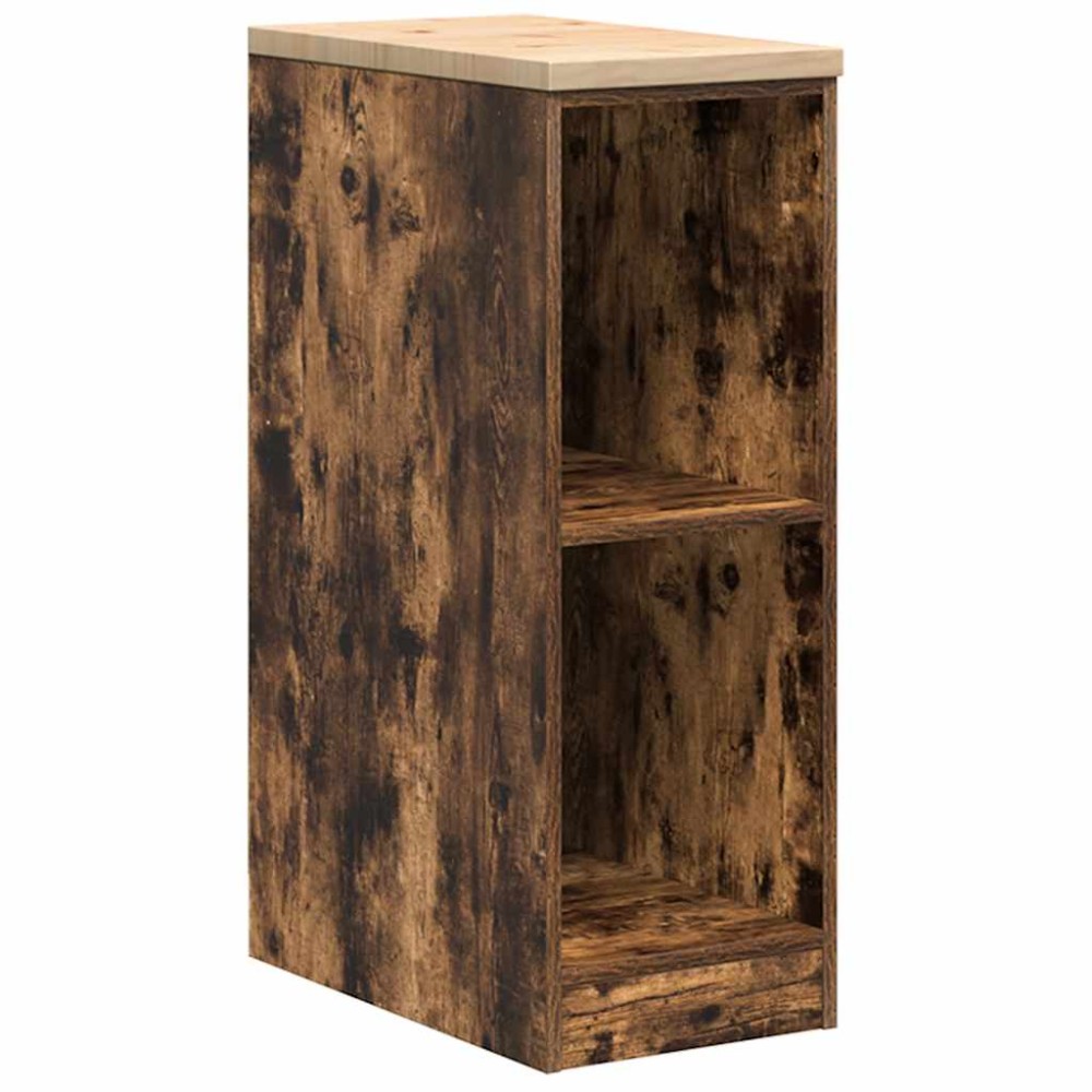 vidaXL Dulap de depozitare pentru garaj stejar afumat 30x51x85 cm