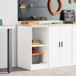 vidaXL Dulap depozitare garaj alb 40x51x85 cm lemn masiv de pin vidaXL Dulap depozitare garaj alb 40x51x85 cm lemn masiv de pin