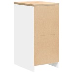 vidaXL Dulap depozitare garaj alb 40x51x85 cm lemn masiv de pin vidaXL Dulap depozitare garaj alb 40x51x85 cm lemn masiv de pin