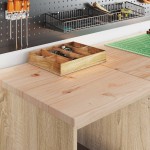 vidaXL Dulap depozitare garaj Stejar Sonoma 40x51x85 cm lemn masiv pin vidaXL Dulap depozitare garaj Stejar Sonoma 40x51x85 cm lemn masiv pin
