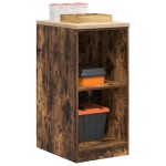 vidaXL Dulap de depozitare de garaj stejar afumat 40x51x85 cm