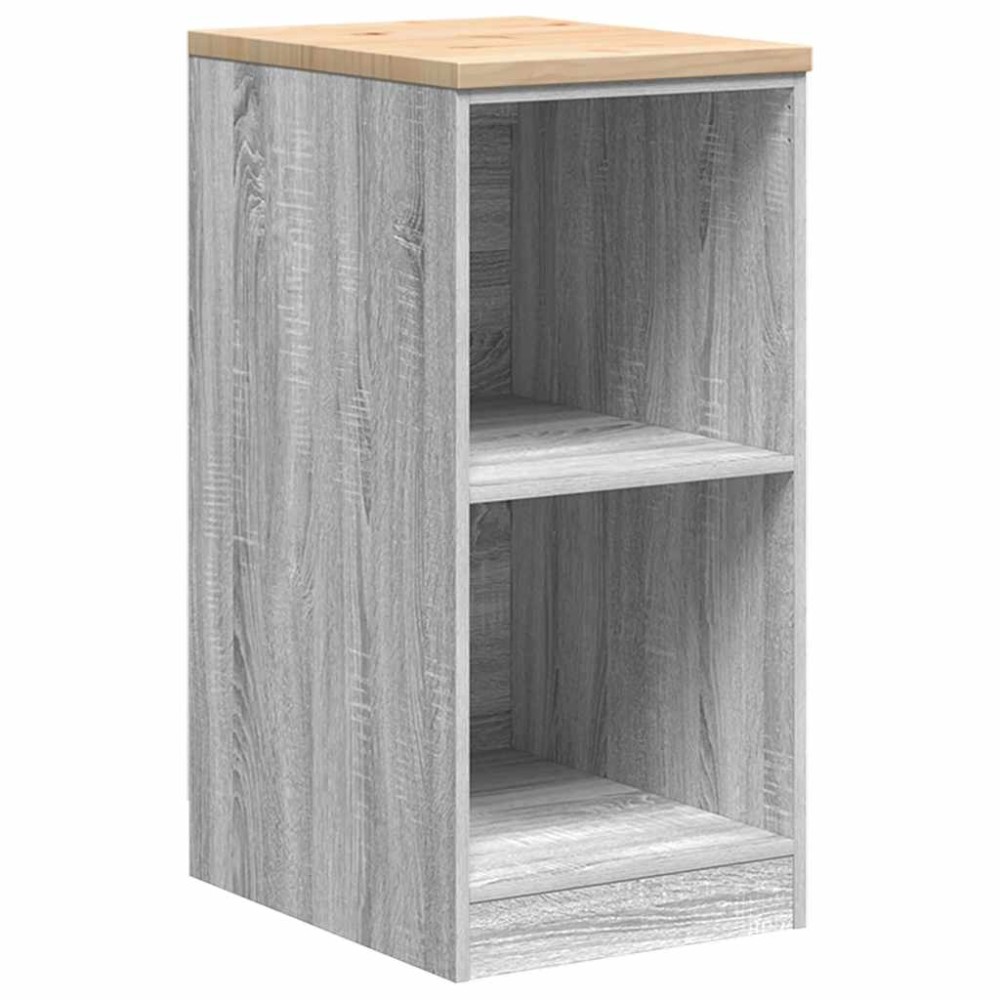 vidaXL Dulap depozitare garaj gri Sonoma 40x51x85 cm lemn masiv de pin