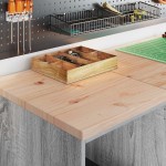 vidaXL Dulap depozitare garaj gri Sonoma 40x51x85 cm lemn masiv de pin vidaXL Dulap depozitare garaj gri Sonoma 40x51x85 cm lemn masiv de pin