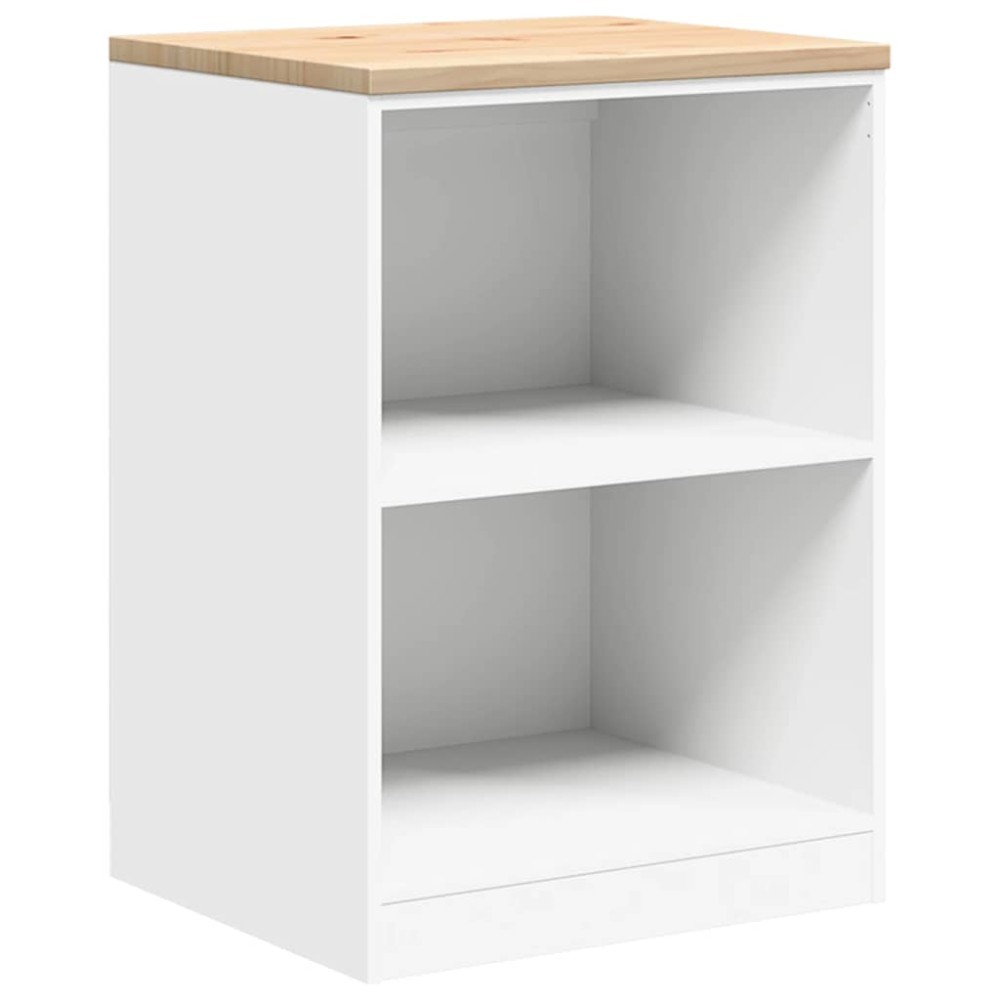 vidaXL Dulap depozitare garaj alb 60x51x85 cm lemn masiv de pin