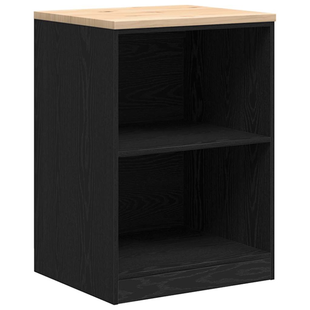 vidaXL Dulap depozitare garaj negru 60x51x85 cm lemn masiv de pin