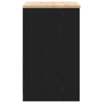 vidaXL Dulap depozitare garaj negru 60x51x85 cm lemn masiv de pin vidaXL Dulap depozitare garaj negru 60x51x85 cm lemn masiv de pin