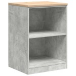 vidaXL Dulap depozitare garaj Beton Gri 60x51x85 cm lemn masiv de pin vidaXL Dulap depozitare garaj Beton Gri 60x51x85 cm lemn masiv de pin