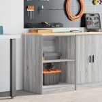 vidaXL Dulap depozitare garaj gri Sonoma 60x51x85 cm vidaXL Dulap depozitare garaj gri Sonoma 60x51x85 cm