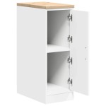vidaXL Dulap depozitare garaj alb 30x51x85 cm lemn masiv de pin vidaXL Dulap depozitare garaj alb 30x51x85 cm lemn masiv de pin