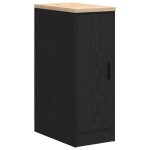 vidaXL Dulap depozitare garaj negru 30x51x85 cm lemn masiv de pin vidaXL Dulap depozitare garaj negru 30x51x85 cm lemn masiv de pin