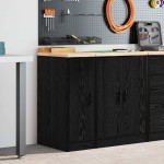 vidaXL Dulap depozitare garaj negru 30x51x85 cm lemn masiv de pin vidaXL Dulap depozitare garaj negru 30x51x85 cm lemn masiv de pin