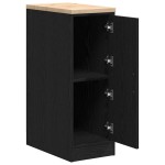 vidaXL Dulap depozitare garaj negru 30x51x85 cm lemn masiv de pin vidaXL Dulap depozitare garaj negru 30x51x85 cm lemn masiv de pin