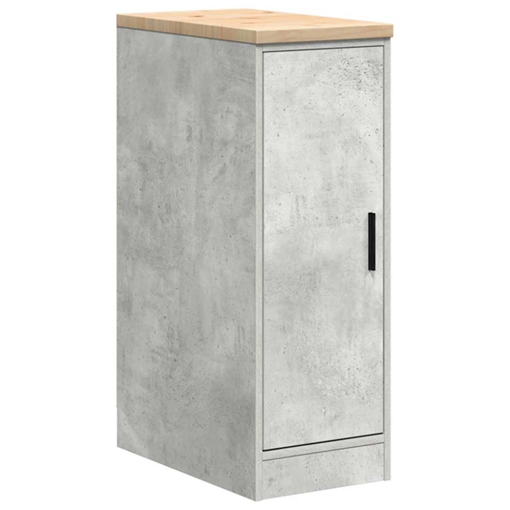 vidaXL Dulap depozitare garaj Beton Gri 30x51x85 cm lemn masiv de pin