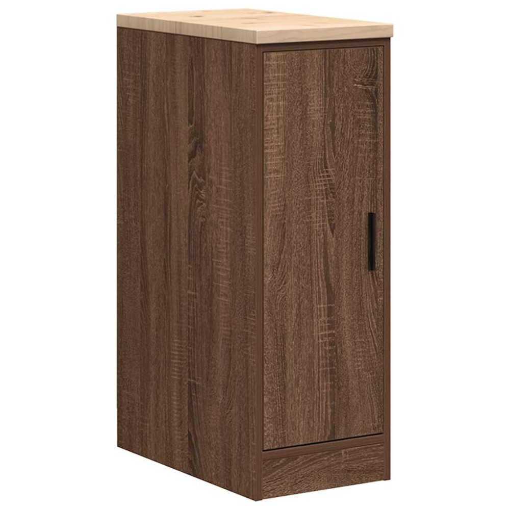 vidaXL Dulap depozitare garaj stejar maro 30x51x85 cm