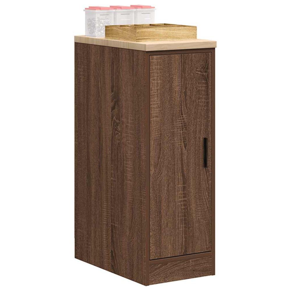 vidaXL Dulap depozitare garaj stejar maro 30x51x85 cm