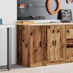 vidaXL Dulap depozitare garaj lemn vechi 30x51x85 cm lemn masiv de pin vidaXL Dulap depozitare garaj lemn vechi 30x51x85 cm lemn masiv de pin