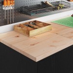 vidaXL Dulap depozitare garaj negru 40x51x85 cm lemn masiv de pin vidaXL Dulap depozitare garaj negru 40x51x85 cm lemn masiv de pin