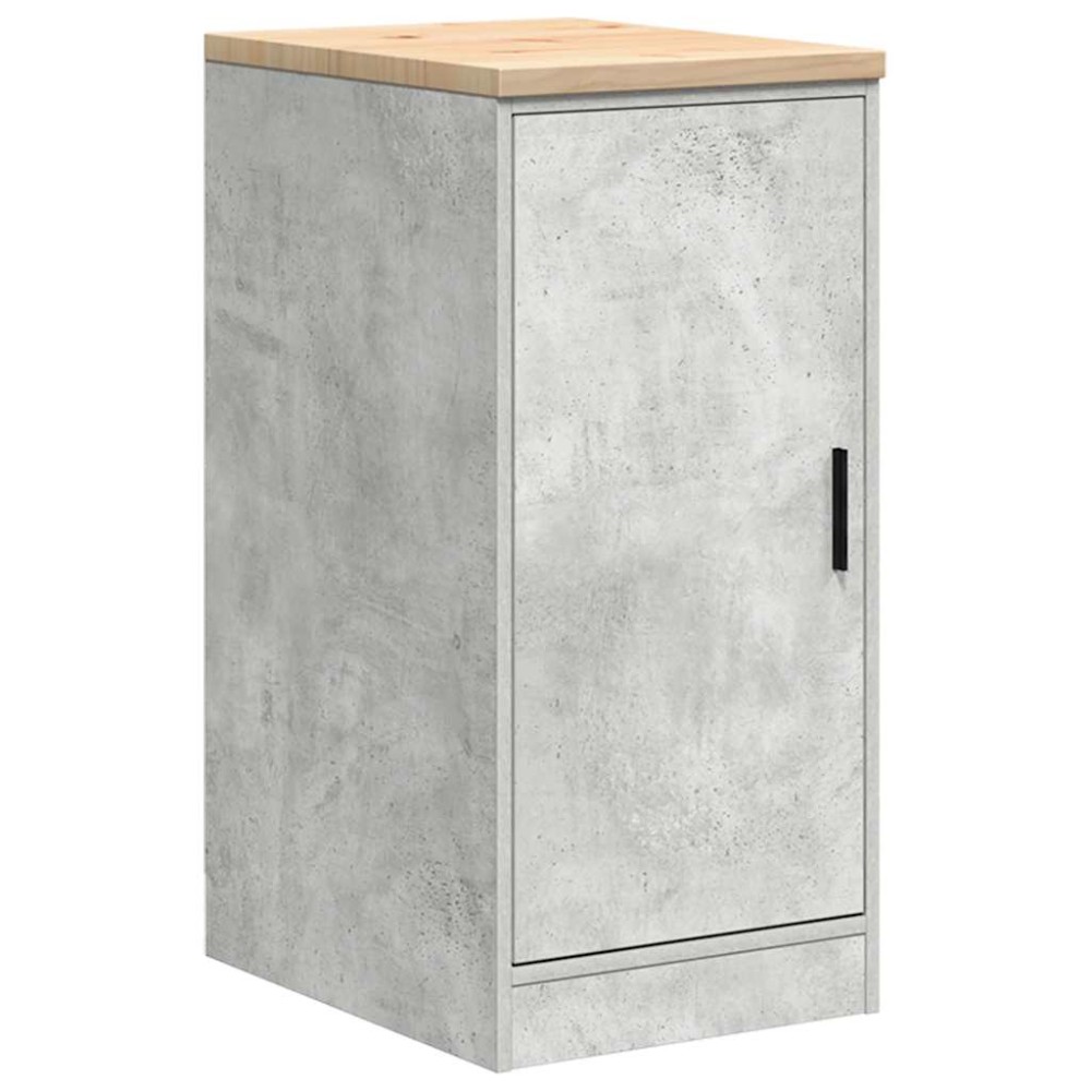 vidaXL Dulap depozitare garaj Beton Gri 40x51x85 cm lemn masiv de pin