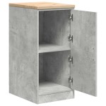vidaXL Dulap depozitare garaj Beton Gri 40x51x85 cm lemn masiv de pin vidaXL Dulap depozitare garaj Beton Gri 40x51x85 cm lemn masiv de pin