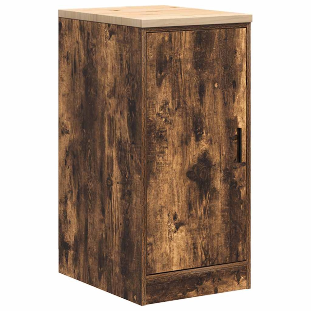 vidaXL Dulap de depozitare de garaj stejar afumat 40x51x85 cm