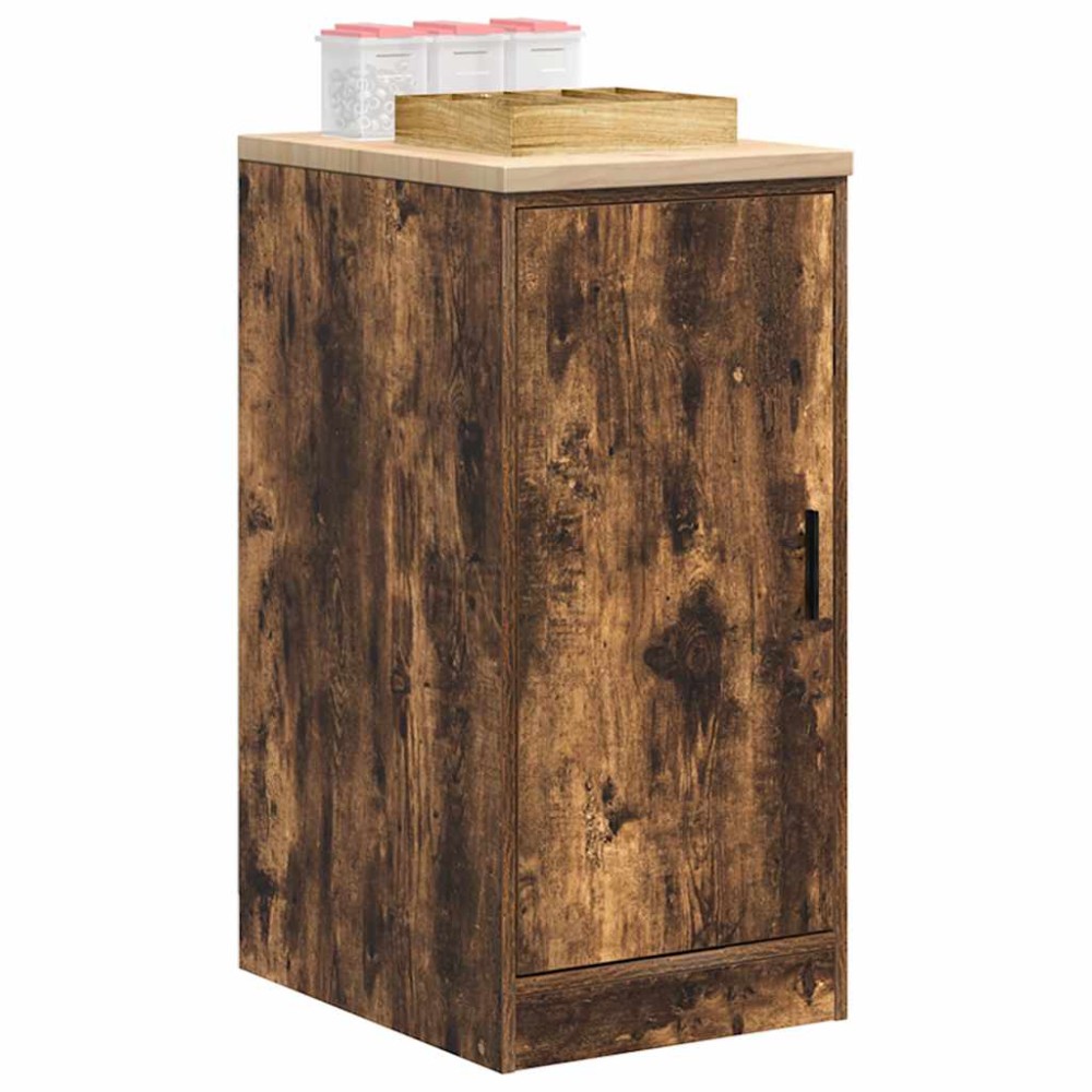 vidaXL Dulap de depozitare de garaj stejar afumat 40x51x85 cm